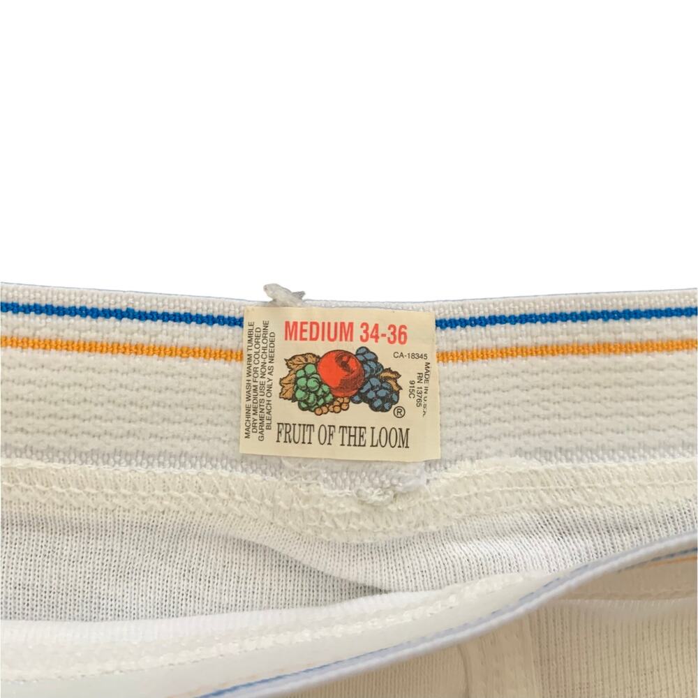 Vtg NWOT Fruit of the Loom Mens Medium 34-36 White Brief Underwear Lot of 2 - Picture 4 of 6